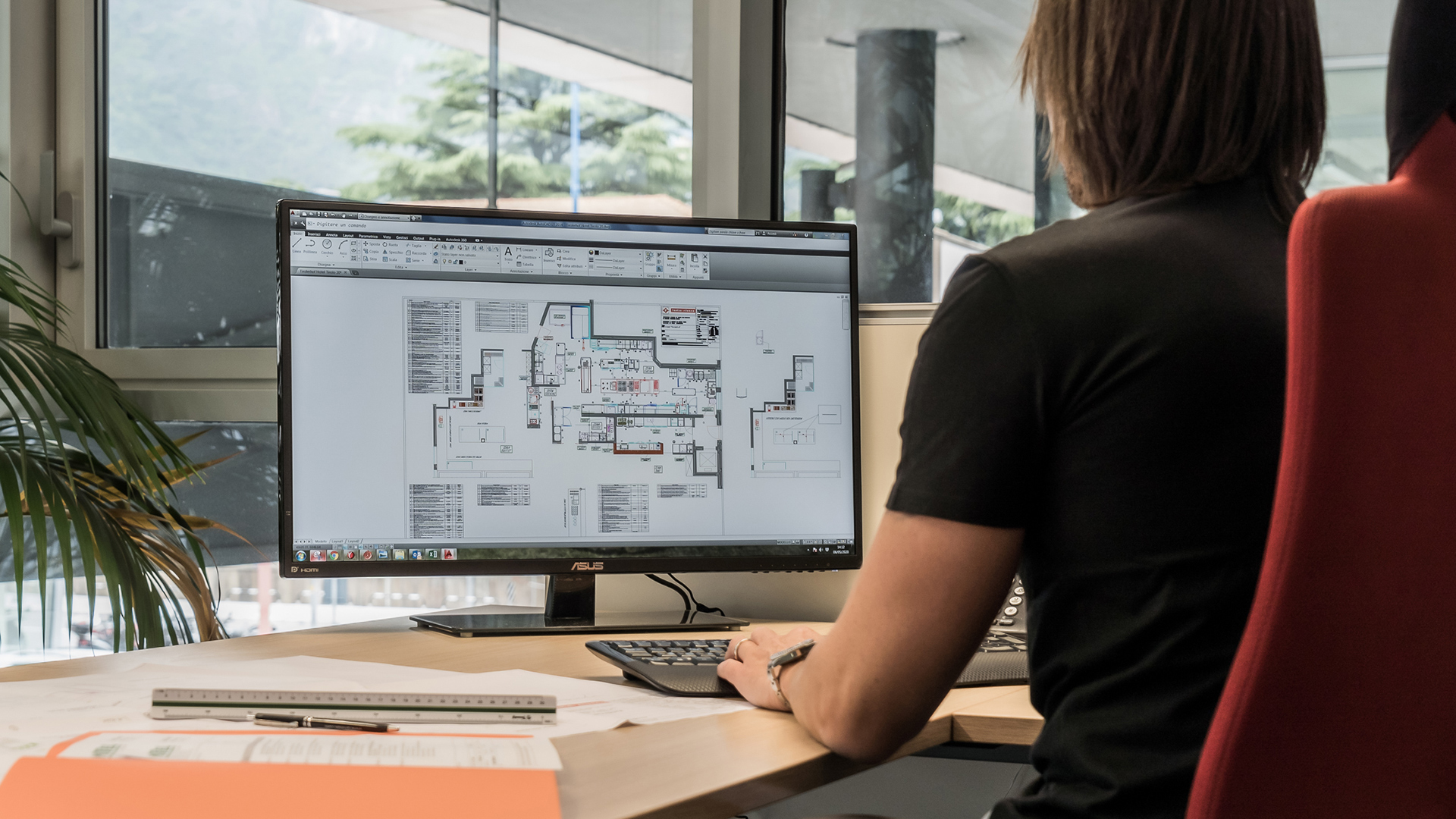 Big and Glamorous Restaurant Busy Kitchen, Chefs and Cooks Working on their Dishes.